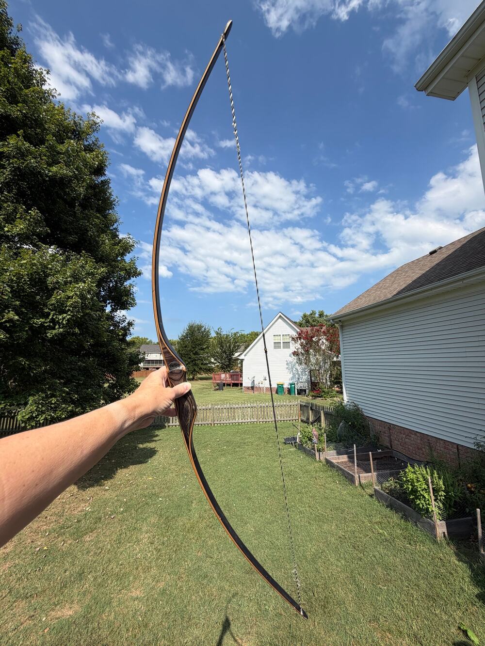 Vintage Archery Black Rhino M-48 Traditional Youth Longbow – 48" – 20# @ 22"